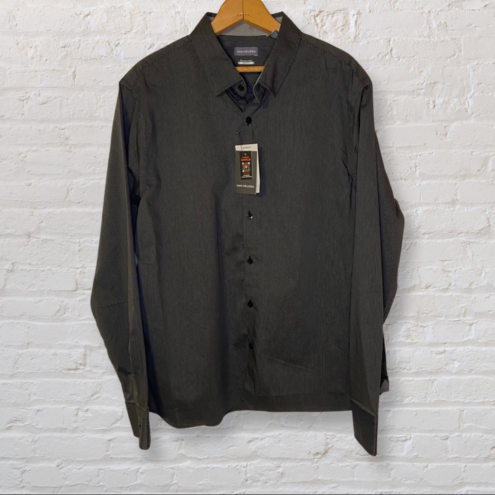 Van Heusen Long-sleeve button up shirt - Size XL